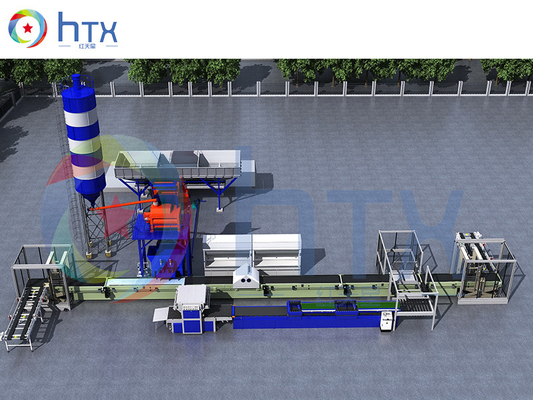 Автоматическая мобильная линия по производству бетонных блоков из искусственного камня