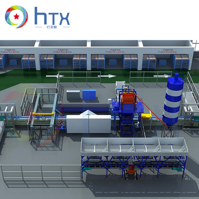 220V Precast конкретная производственная линия влажного бросания оборудования искусственная каменная