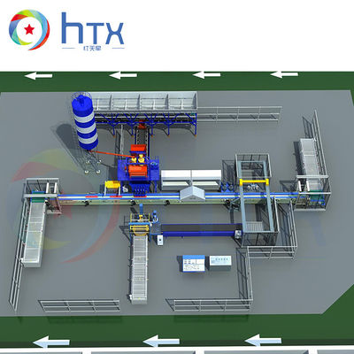 Влажного бросания искусственная каменная производственной линии машина литого бетона Pre
